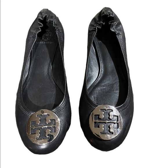 Authentic Tory Burch Leather Ballet Flats - Picture 3 of 11